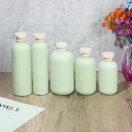 Storage Bottles Plastic Refillable Kitchen Bathroom Round Foaming Soap Dispenser Shampoo Shower Gel For Liquid Lotion