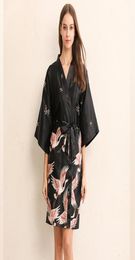 Mini Dress Sexy Silk Dresses Womens Pajamas Robe Bathrobe HomeWear 2019 New Fashioin Plus Size Dresses M L XL XXL2510565