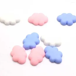 Decorative Flowers 50/100pcs Assorted Cloud Cabochons Pastel Acrylic Or Resin Flatback Clouds Charms Sweet Kawaii Cabs Flat Back Girl Hair