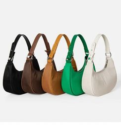 HBP Non-Brand 2024 Wholesale New Design Nylon Women Tote Handbags Custom Ladies Vintage Underarm Shoulder Bag Canvas Half Moon Hand