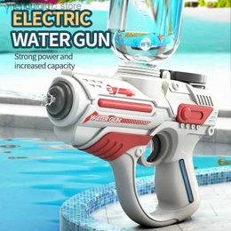 Sand Play Water Fun Gun Toys Electric Automatic Water Gun Children High-pressure Outdoor Beach Large-capacity Swimming Pool Sand Toy Gun Gift for Kids