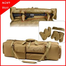 Bags M249 Tactical Backpack Heavy Duty Military Shooting Airsoft Paintball Rifle Bag Gun Case Hunting Bag Rifle Gun Holster