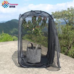 Covers Tewango Multifunction Foldable Pest Control Mesh Net Plant Cover Butterfly Habitat Cage Insect Breeding With Zipper