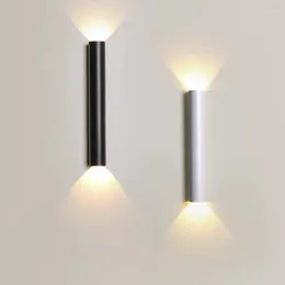 Wall Lamp Round Aluminium LED Lights Indoor Simple Sconce Up And Down Lighting