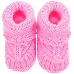 Boots Infant Winter Shoes Knitting For Born Booties Handmade Knitted Warm