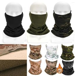 Scarves Keep Warm Neck Gaiter Daily Fleece Camouflage Half Face Mask Ski Tube Scarf Winter Camping