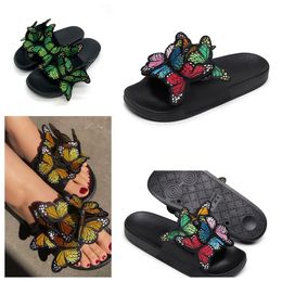 2024 Designer Slider Sandal menS Slippers Black Bee Tigers Slide Canvas green summer beaches Slide SIZE 36-41 GAI