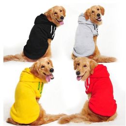 Winter Warm Large Dog Clothes Hoodie Coat Sweater For Dogs Pet Golden Retriever Labrador Alaskan Apparel3043