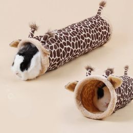 Toys Rabbit Tunnel Toys Cute Hamster One Way Tube Bunny House Lapin Guinea Pig Giraffe Shape Accessories Toy Fun Pet Supplies