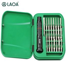 Schroevendraaiers Laoa 22 in 1 Precision Screwdriver Set S2 Repair Tools for Mobile Phones Torx Screw Driver Bits Set with 22 Screwdriver Bits