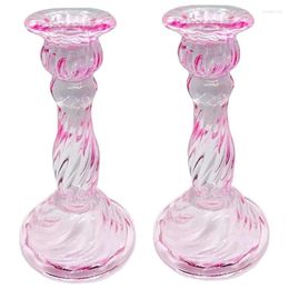 Candle Holders Glass Taper Candlesticks Candelabras For Table Wedding Celebration Centrepiece Easy To Use