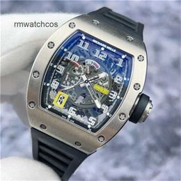 RichardMiler Watches Automatic Winding SPORT VERSION Wristwatch Richardmill Rm030 Hollow Dynamic Storage Calendar Display 18k Platinum Material Au W H4VG