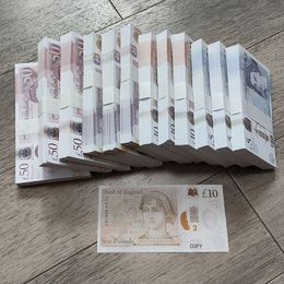 Fake Money Funny Toy Realistic UK POUNDS Copy GBP BRITISH ENGLISH 100 10 NOTES for Movies Prop Money Films Advertising Social Media