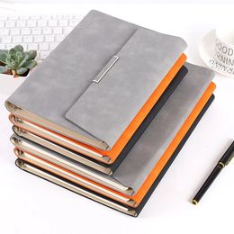 Retro Creative Gift Box Leather Bible Travel Diary Notepad Folder Notebook A5 B5 Weekly Agenda Planner Leaflet 230308