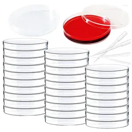 Dinnerware Sets Promotion! Sterile Plastic Petri Dishes With Lid Clear Pipettes For Laboratory Experimental Lesson Cell Cultur
