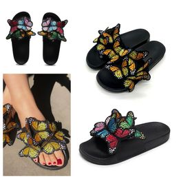 2024 Designers Slider Sandal mens Slippers Black Bee Tiger Slides Canvas green summer beach Slides SIZE 36-41 GAI