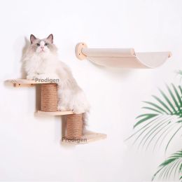 Scratchers Cat Wall Furniture Climbing Steps Hammock Shelves and Perches for Indoor Cats Gym Jungle Sleeping Scratching Playing Lounging