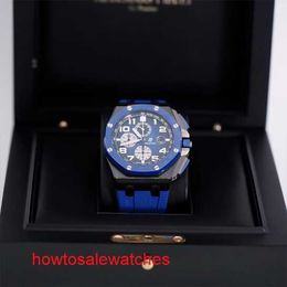 Exciting Watch AP Exclusive Watch Royal Oak Offshore Series 26405CE Mens Watch Automatic Machinery Swiss Famous Watch Luxury Sports Watch With Diameter Of 44mm
