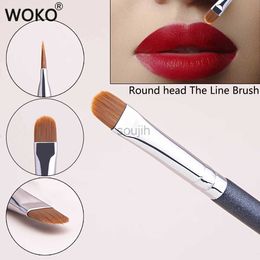 Makeup Brushes Oblate The Line Brush Ultra-thin Lip Line Eyebrow Concealer Brushes Detail Concealer Makeup Tool Lip Brow Contour The Line Brush ldd240313