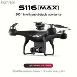 Drones S116 Quadcopter UAV Drone With Music Playback Image Rotation Headless Mode Trajectory Flight Stable Gyroscope Dual Cameras 24313