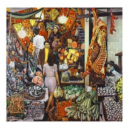 Renato Guttuso La Vucciria Painting Poster Print Home Decor Framed Or Unframed Popaper Material249z