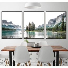 Stitch 3 Piece Diy Diamond Painting Mountain Lake Embroidery Triptych Nature Cross Stitch Kits Diamond Mosaic Scenery Set of 3 Nature