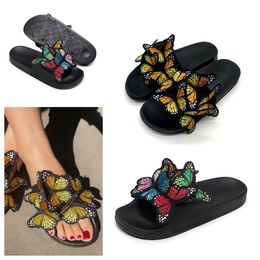 2024 Designer Slider Sandal mens Slippers Black Bee Tiger Slides Canvas green summer beach Slides SIZE 36-41 GAI