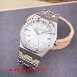 Highend Hot AP Wrist Watch Royal Oak Series 15510ST Precision Steel White Plate Mens Fashion Leisure Business Sports Watch World Watch Set