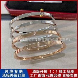 screw bracelet bangle cartlier bracelet non fading V gold bracelet narrow high-end eternal ring male female screwdriver