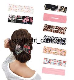 Women Deft Bun Hair Bands Marker Knotted Wire Headband Girls Print Hairpin Flexible Reusable Bun Maker Easy Use Hair Accessories3099813