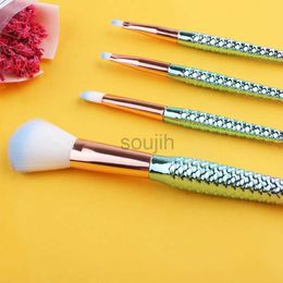 Makeup Brushes Mermaid Makeup Brushes Set Cosmetic Powder Eye Brush Soft Beauty Up Tool Maquiagem 6 Colour Gradient ldd24313