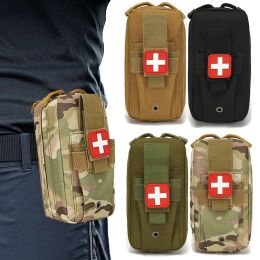 Bags Outdoor Emergency First Aid Medical Bag Tactical Waist Pouch Molle Airsoft Camping Hunting Survival Kits Accessories Nylon Pack