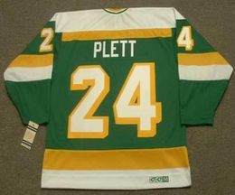 Custom Men Youth women Vintage 24 WILLI PLETT Minnesota North Stars 1983 CCM Hockey Jersey Size S5XL or custom any name or numbe2264441