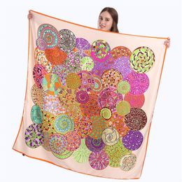 Neue Twill Seide Schal Frauen Paisley Druck Quadratische Schals Mode Wrap Weiblichen Foulard Große Hijab Schal Halstuch Bandana 130 1274V