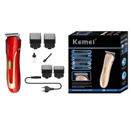 New Hot KEMEI KM-1409 Hair Clipper Electric Razor Men Carbon Steel Head Shaver Rechargeable Trimer Electric Beard4307991