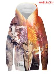Cartoon Anime BLEACH 3d Hoodies Children Coat Long Sleeve Pullover 2021 Tracksuit Hooded Family Clothes Hooded Sweatshirts7103627