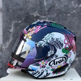 ARA I SZ-RAM 4 ORIENTAL BLUE 3/4 Open Face Helmet Off Road Racing Motocross Motorcycle Helmet