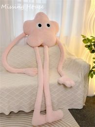 Pillow Funny Eyes Pink Star Flower Long Leg Arms Soft Plush Pillow Cushion Cartoon Home Sofa Car Bedroom Cartoon Gift