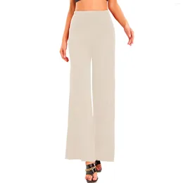 Women's Pants Ladies Sexy Drop Plastic Bright Diamond Casual High Waist Yoga Wide Leg