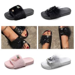 2024 New Slippers sandal platform Raffia Slipper Designer woman men Summer Flat heels Casual Flips flop outdoors pool Slider beach Shoes GAI