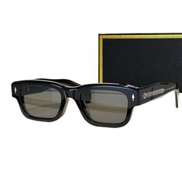 occhiali da sole firmati di lusso per uomo donna marchio famoso quadrato JEF montatura in acetato lenti protettive uv400 quadrato cat eye occhiali retrò occhiali da sole originali con BOX