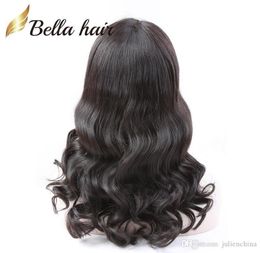 Brazilian Virgin Human Hair Wigs Front Lace Wigs Full Lace Wigs with Baby Hair Wavy Loose Wave For Black Women Bella Hair1978867