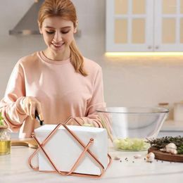 Kitchen Storage Minimalist Napkin Rack Modern Paper Towel Dispenser Stainless Steel Triangle Holder With Capacity For Office Bar
