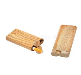 Portable Wood Dugout with One Hitter Pipe Wood Smoking Box Cigarette Philtres MP1111313984