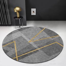 Sculptures Nordic Round Carpet for Living Room Decorative Alfombra Hanging Chair Swivel Rug Bedroom Dresser Cloakroom Rugs