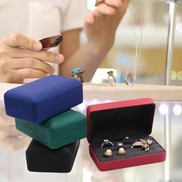 Jewelry Pouches Compact Ring Storage Box Packaging Display Organizer Multiple Grids Soft Inner Jewellery Tray