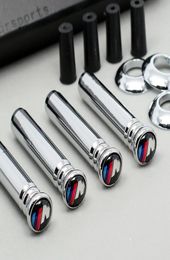 4PCSSet M Tech Stainless Steel Car Lock Modified Door Pin For M BMW E36 E46 E63 E64 E81 E82 E46 E52 E53 E60 E90 Car stickers2213464