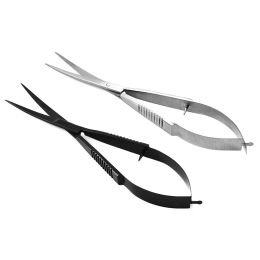 Tools 1Pc Curved Straight Spring Scissor Aquarium Aquascaping Plant Tools Quality Cleaning Tools for Fish Tank Landscaping Accessories