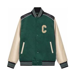 C-line wool baseball jacket American vintage preppy letter embroidered jacket men's and women's coat lovers lazy loose jacket luxury everything 2403131