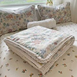 Comforters sets High Quality Cooling Blankets Lace Soyfiber Air Condition Comforter Lightweight Summer Quilt Breathable Cotton Thin Quilt Stitch YQ240313